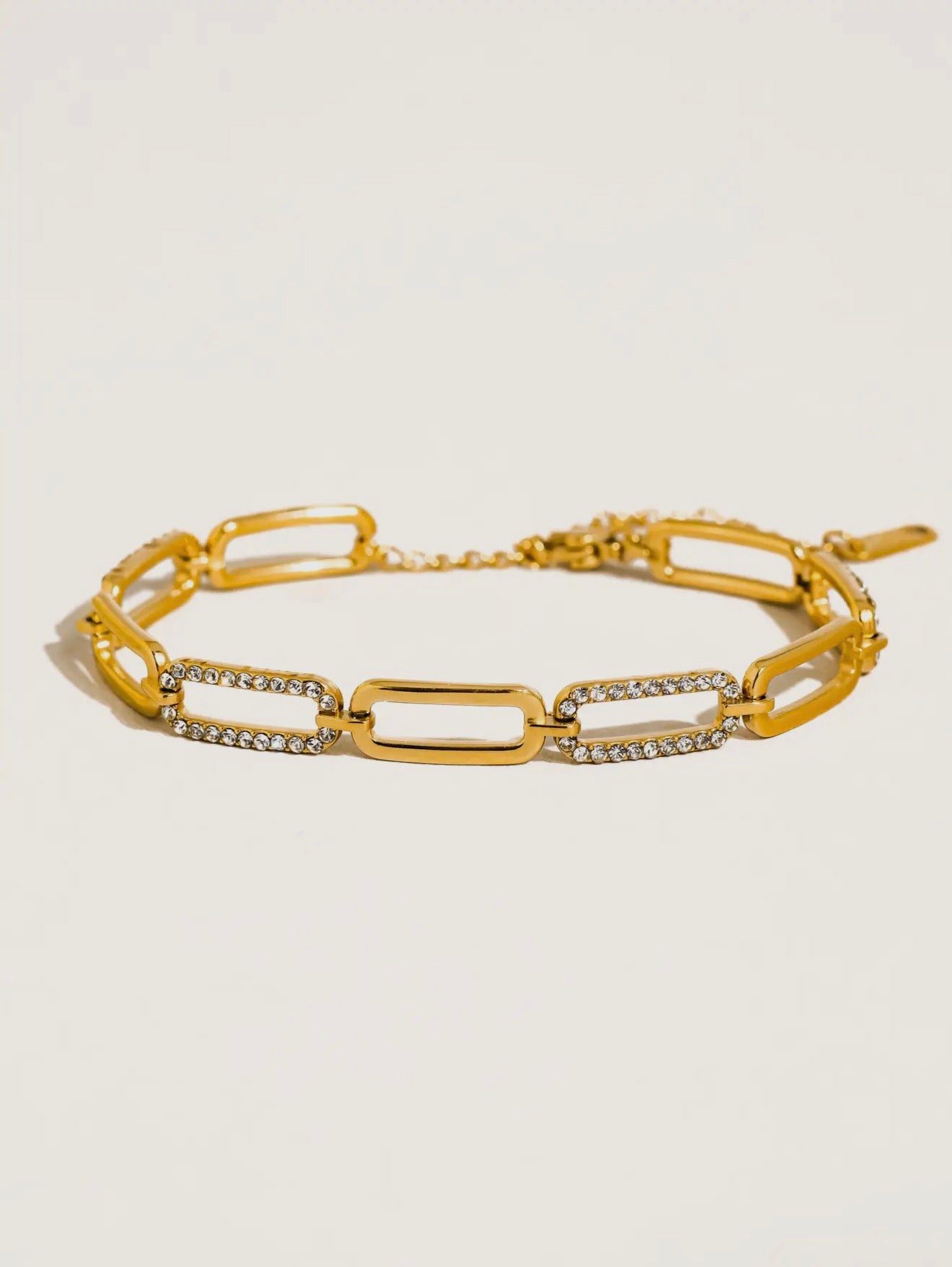 Rhinestone Chain Bracelet