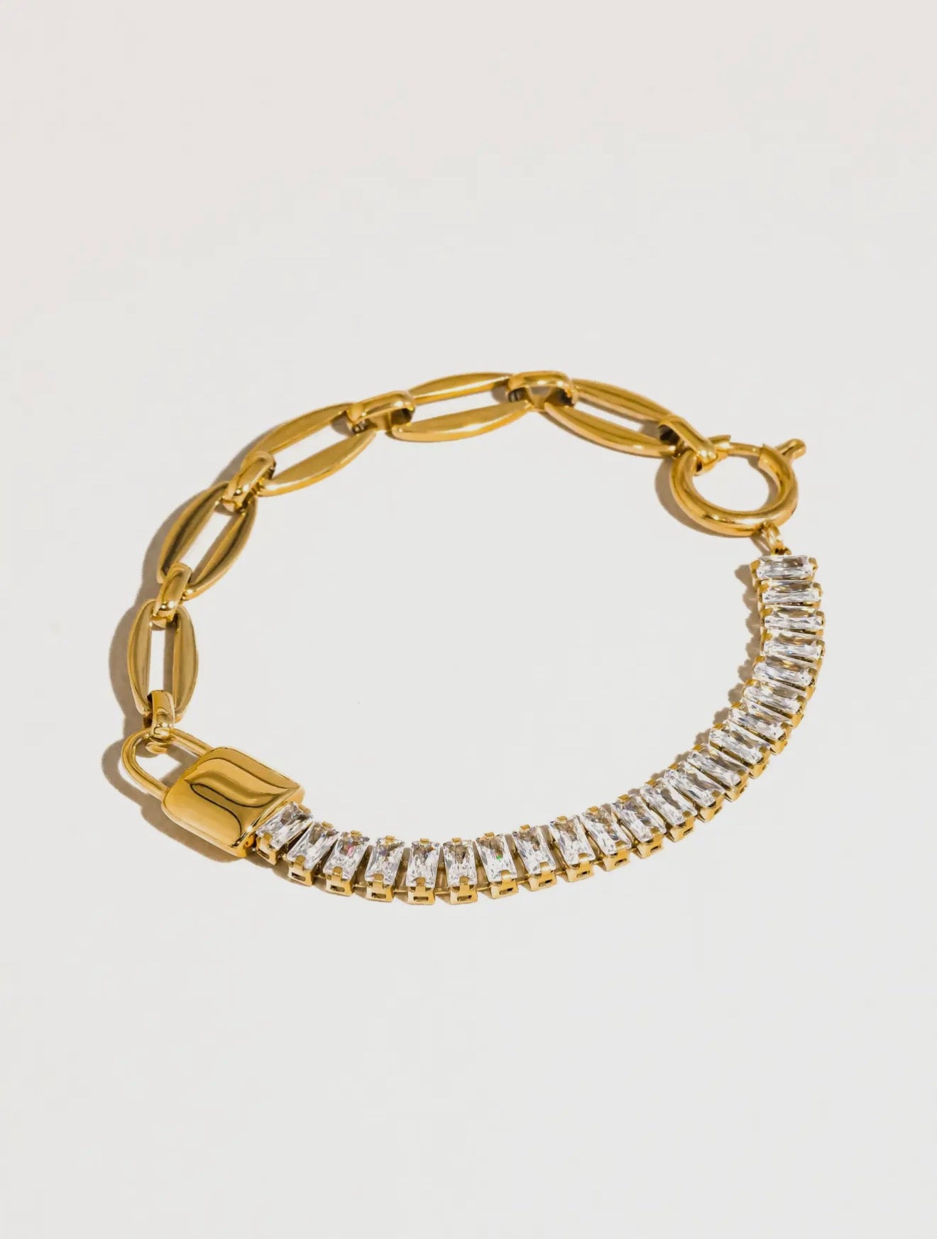 Rhinestone Chain Bracelet