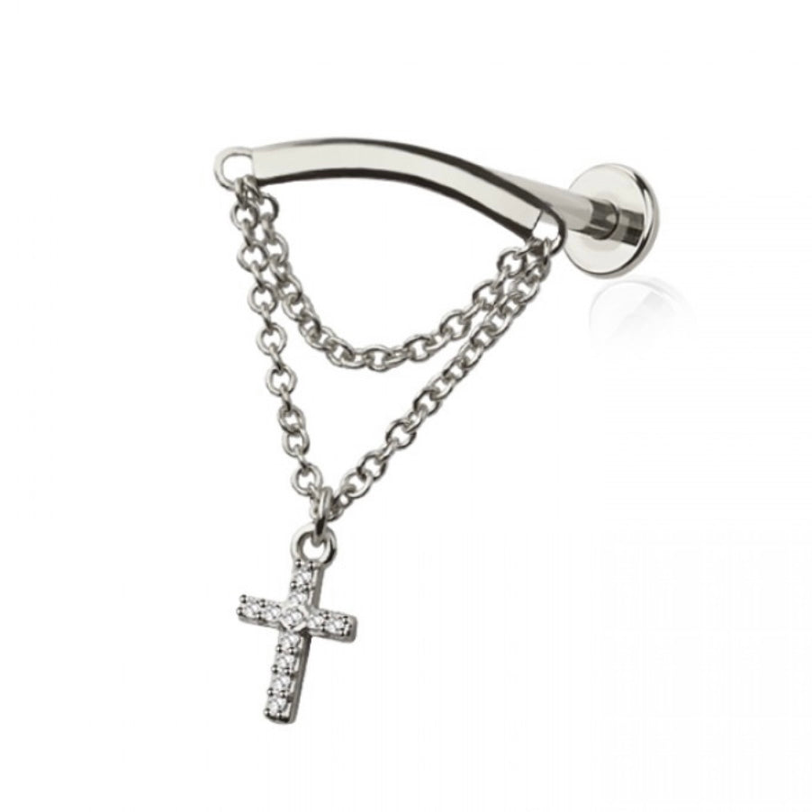 Grace Titanium Flat Back Labret