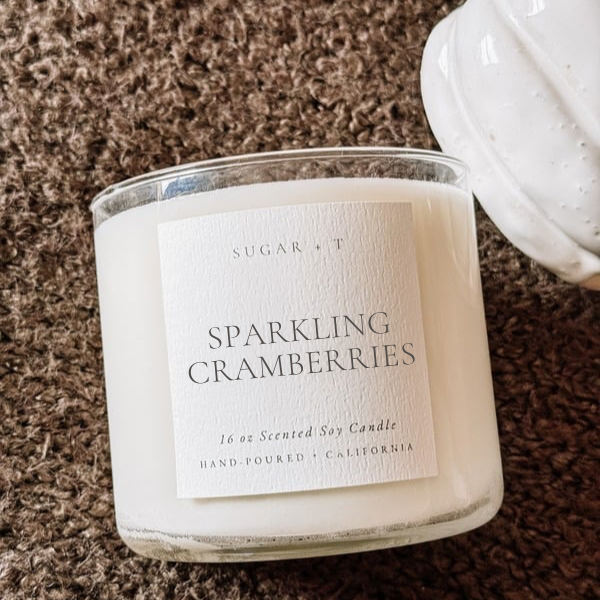 Sparkling Cranberries Scented Candle