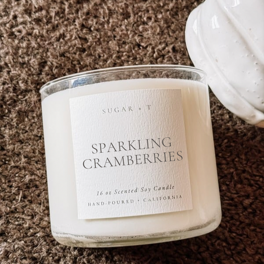 Sparkling Cranberries Scented Candle
