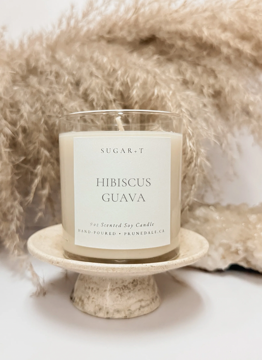Hibiscus Guava Scented Candle