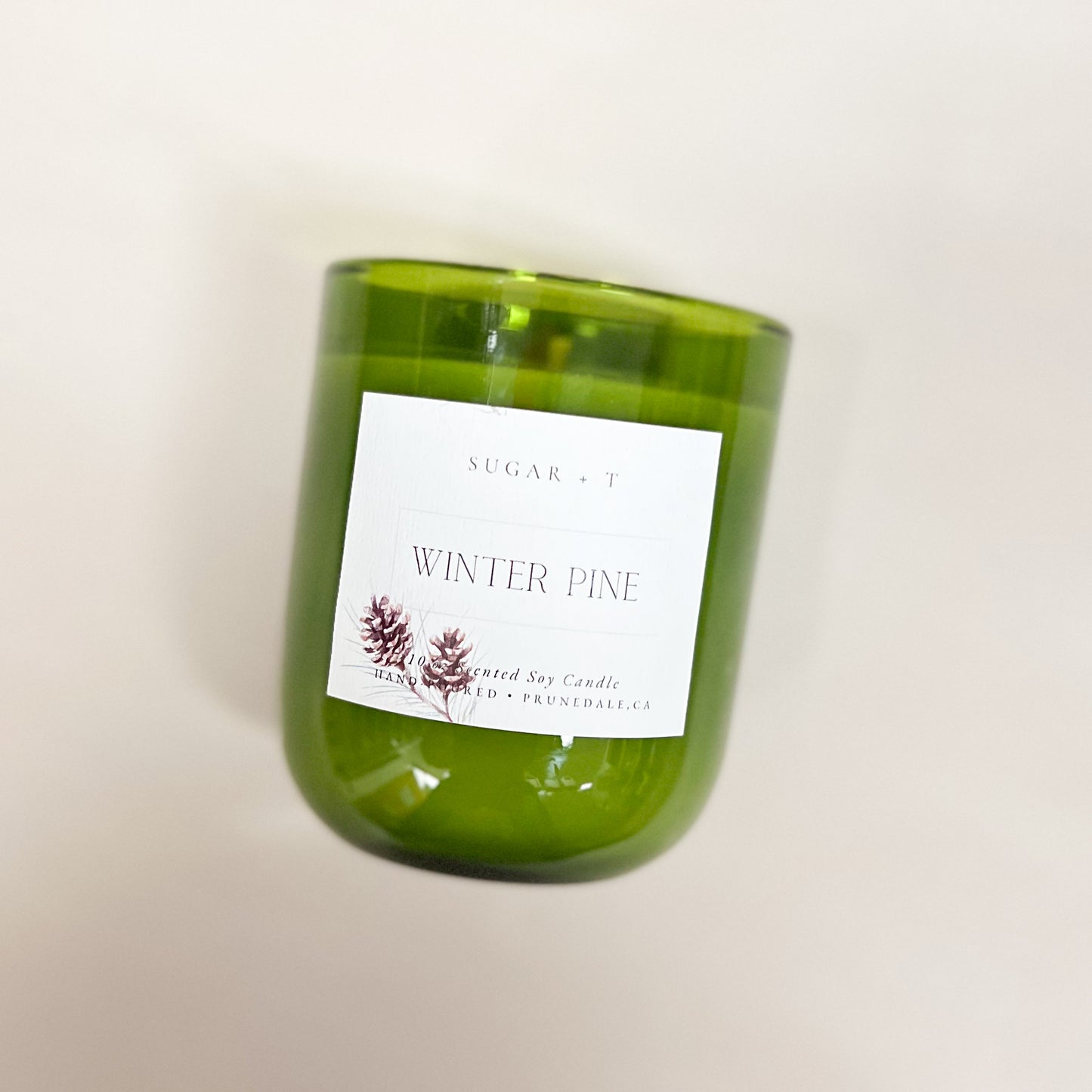 Holiday Winter Pine Scented Candle