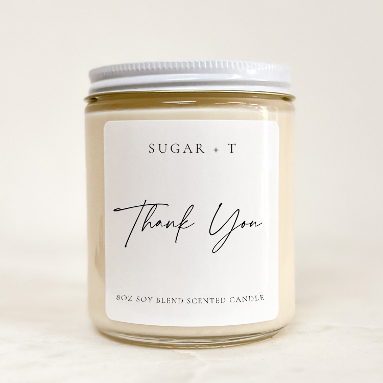 “Thank You” Scented Candle