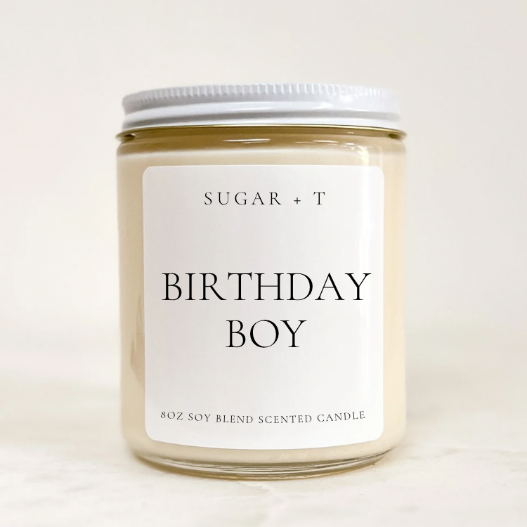“Birthday Boy” Scented Candle