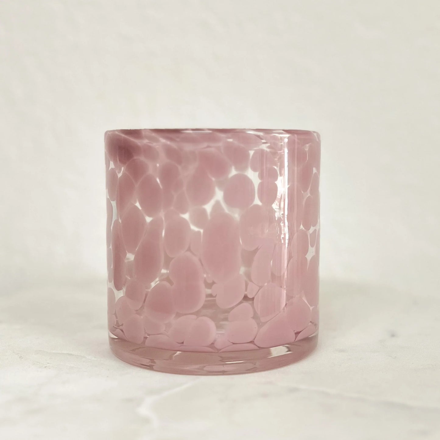 Custom Candle - Pink Spots