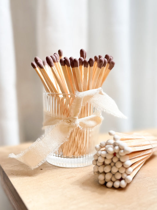Apothecary Matches - Ribbed Votive