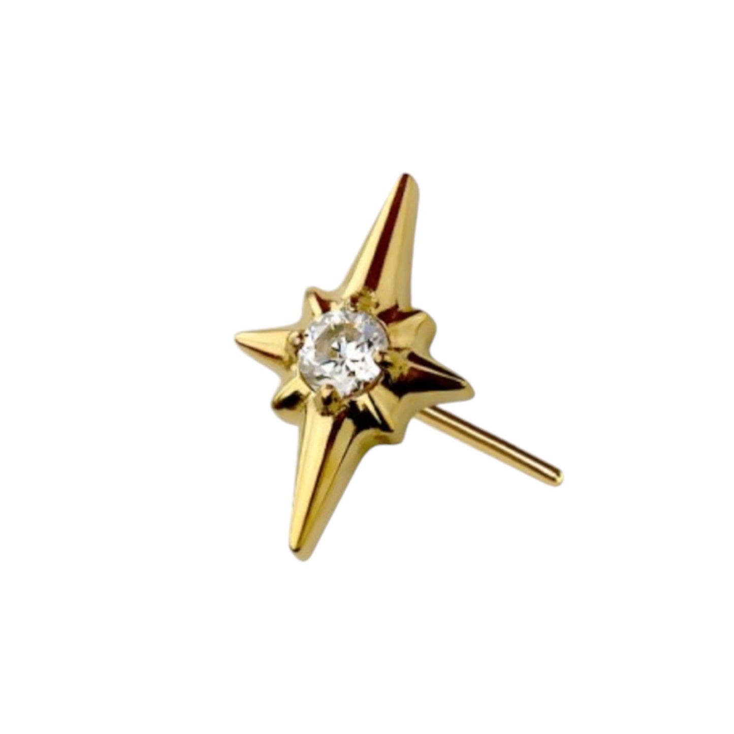 North Star Gold Flat Back Labret