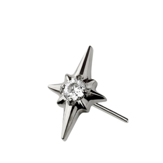 North Star Titanium Flat Back Labret