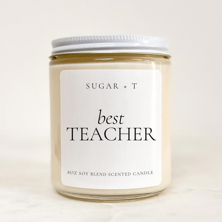 “Best Teacher” Scented Candle