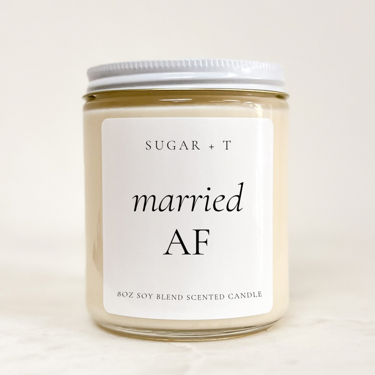 “married af” Scented Candle