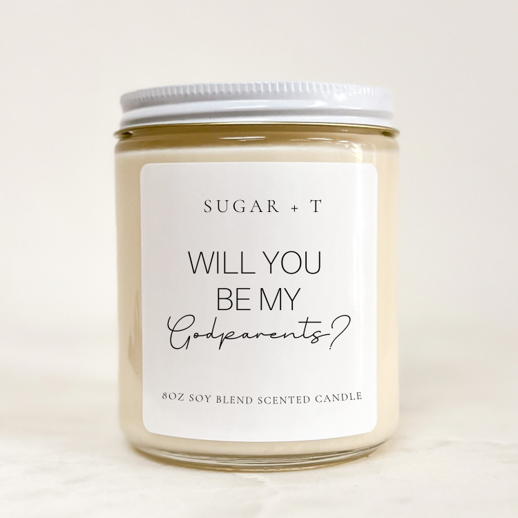 “Will You Be My Godparents?” Scented Candle