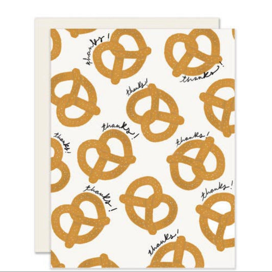 Greeting Card - Pretzel Thanks