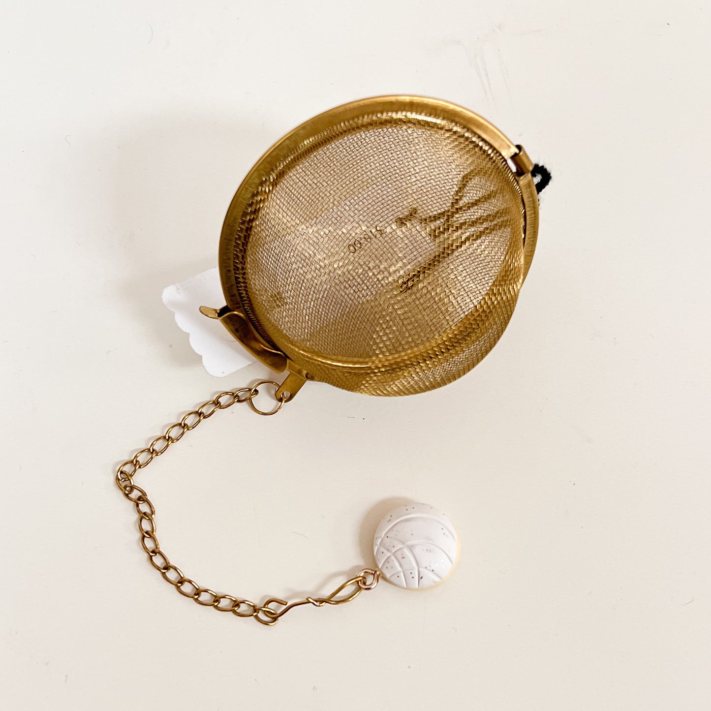Azucar - White Glitter Conchita Tea Infuser