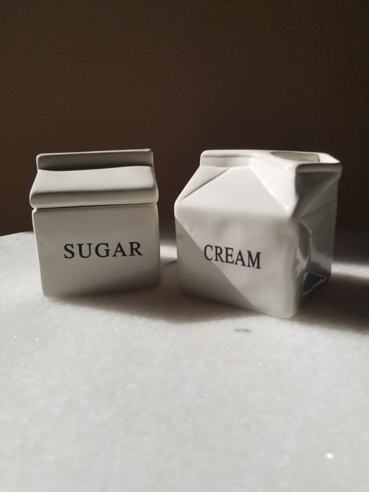 Koahware - Cream & Sugar Milk Carton Set