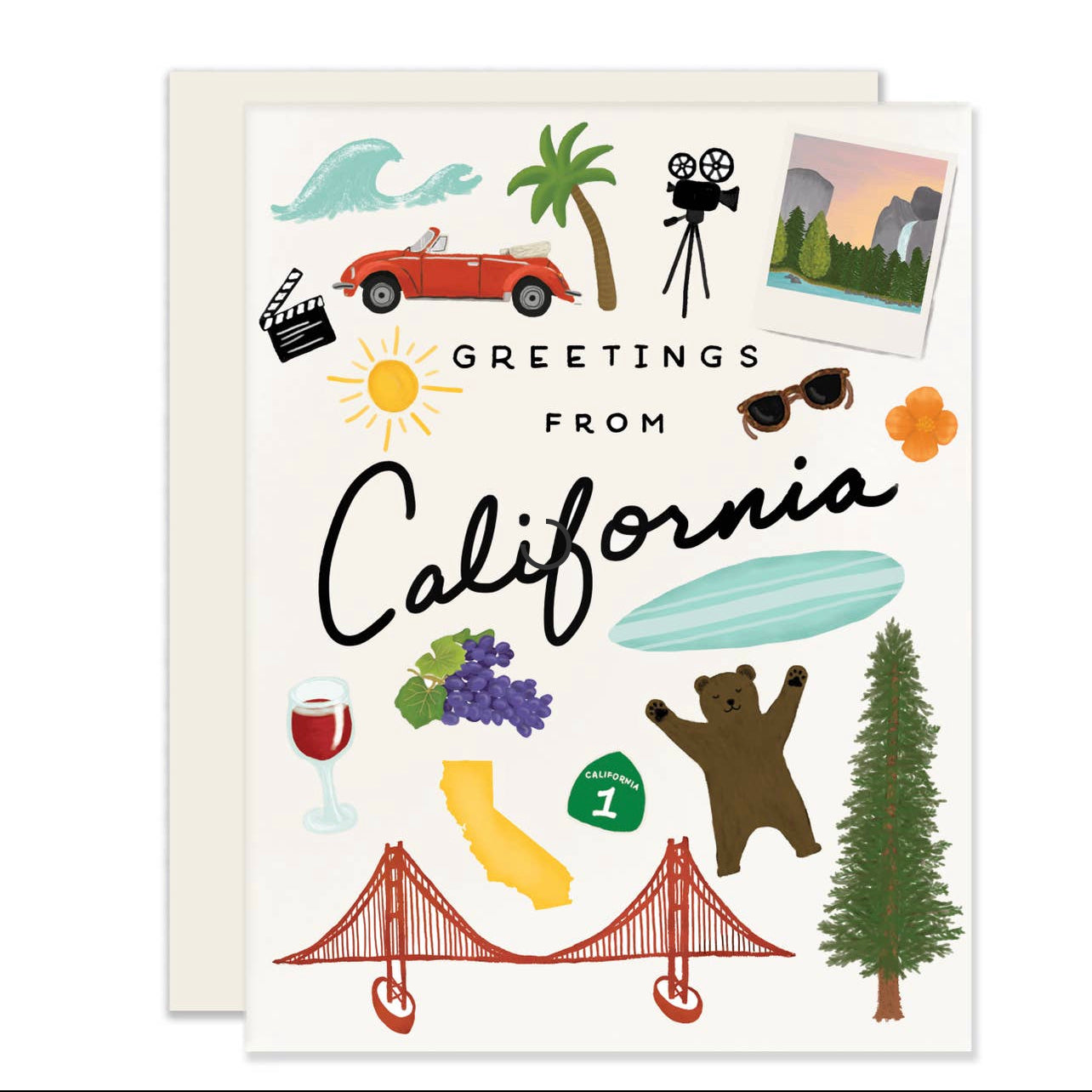 Greeting Card - California