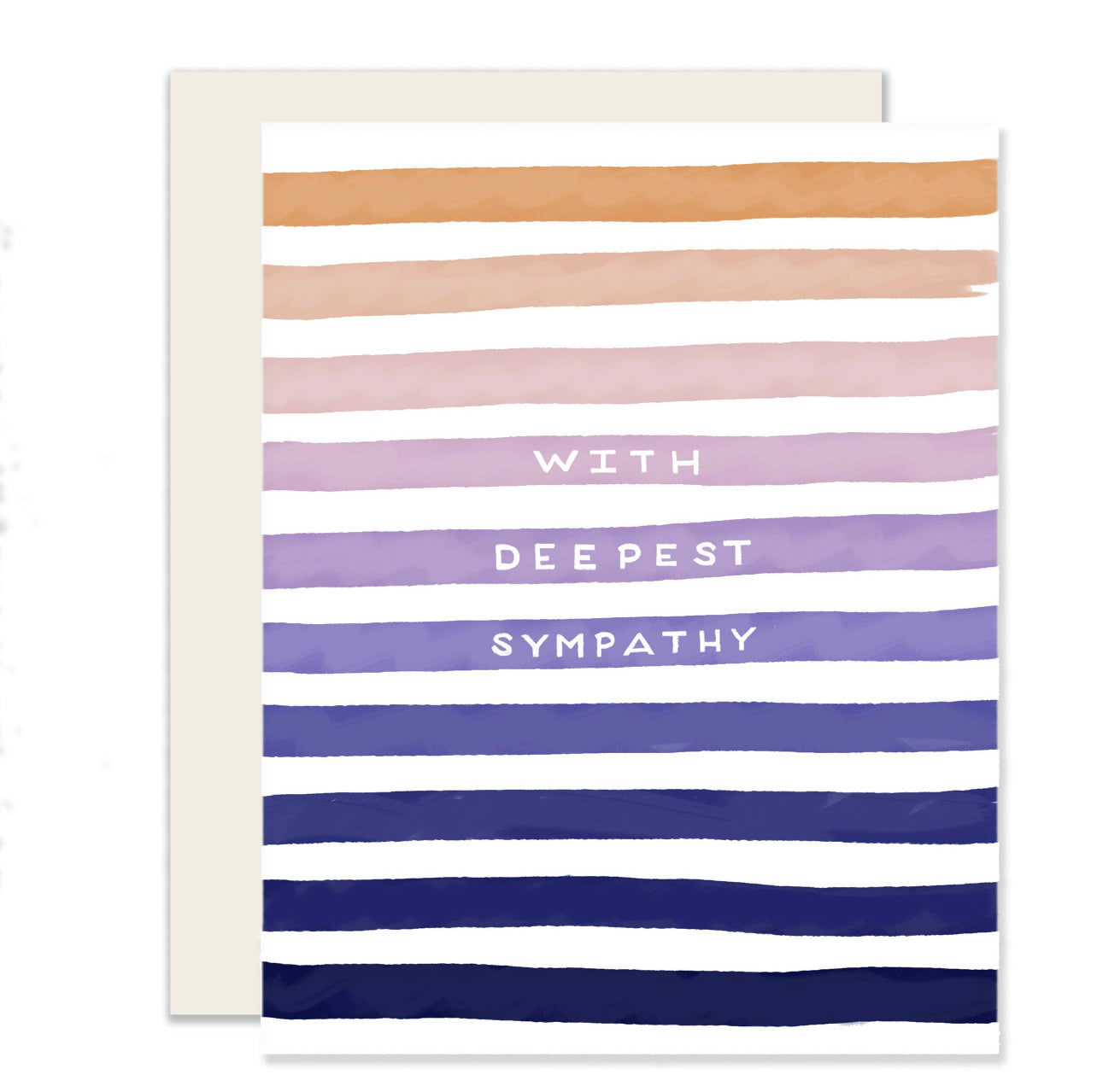 Greeting Card - Sympathy Stripes