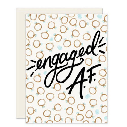 Greeting Card - Engaged AF