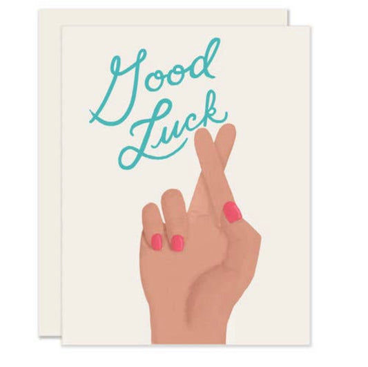 Greeting Card - Fingers Crossed