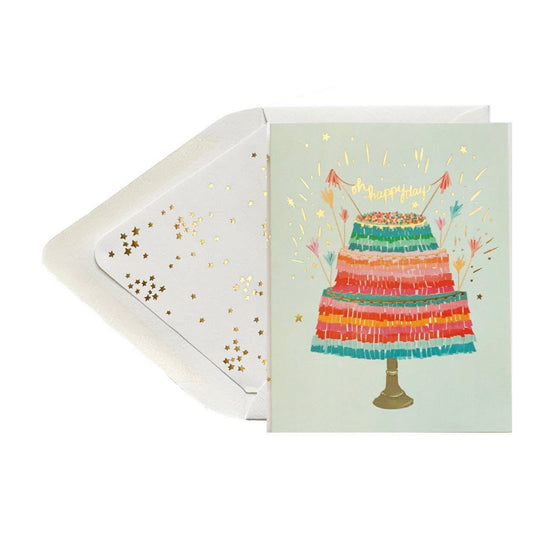 Greeting Card - Piñata Cake