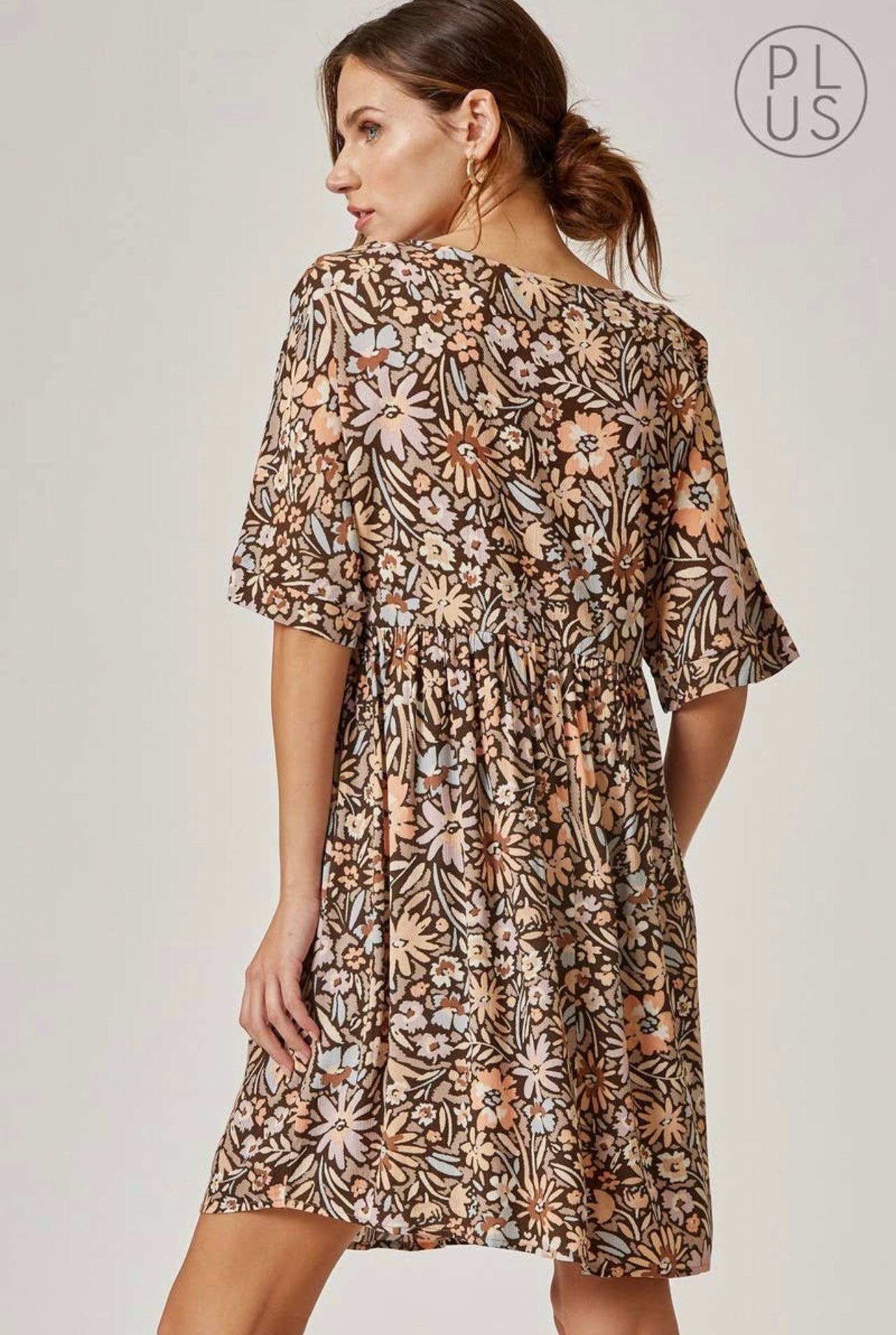 Moonchild CURVE - Floral Print Mini Dress