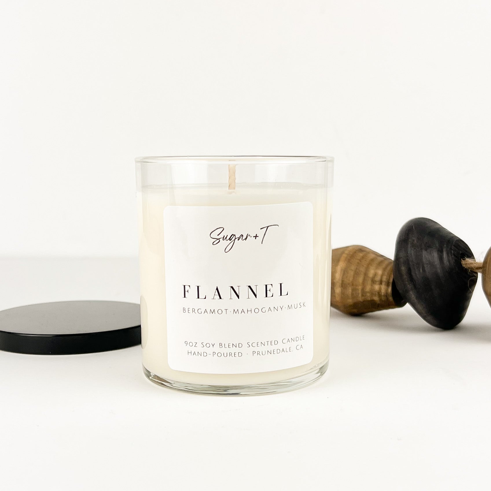 Flannel Scented Candle Sugar & T