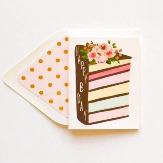 Greeting Card - Birthday Layered Cake