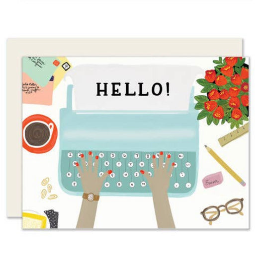 Greeting Card - Typewriter