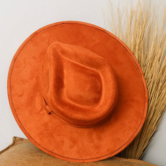 Moonchild - Vegan Suede Rancher Hat - Orange